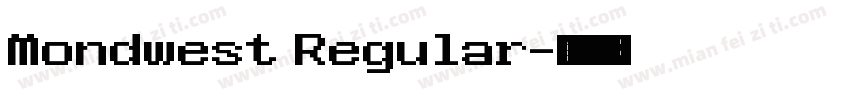 Mondwest Regular字体转换